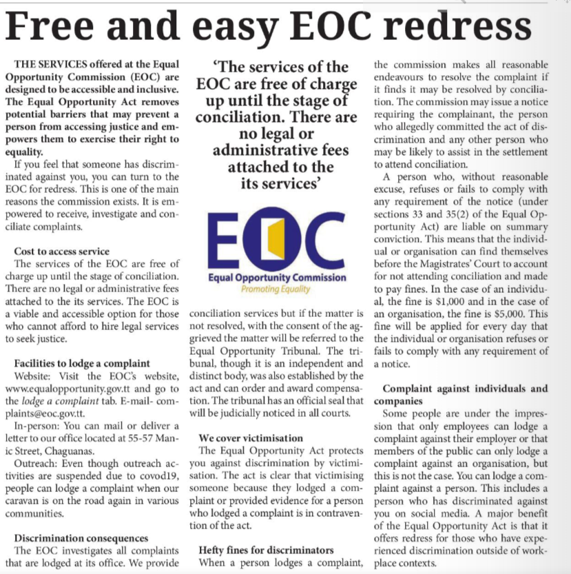 Free and easy EOC redress